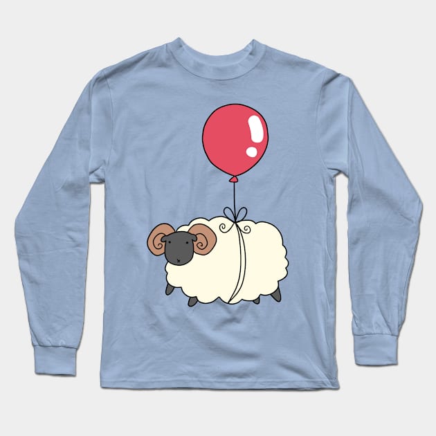 Balloon Ram Long Sleeve T-Shirt by saradaboru